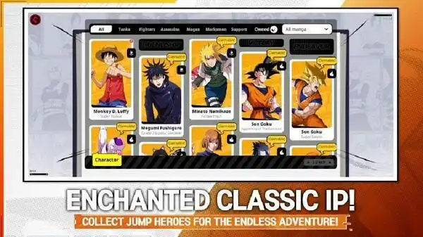 Characters in Jump Assemble Apk